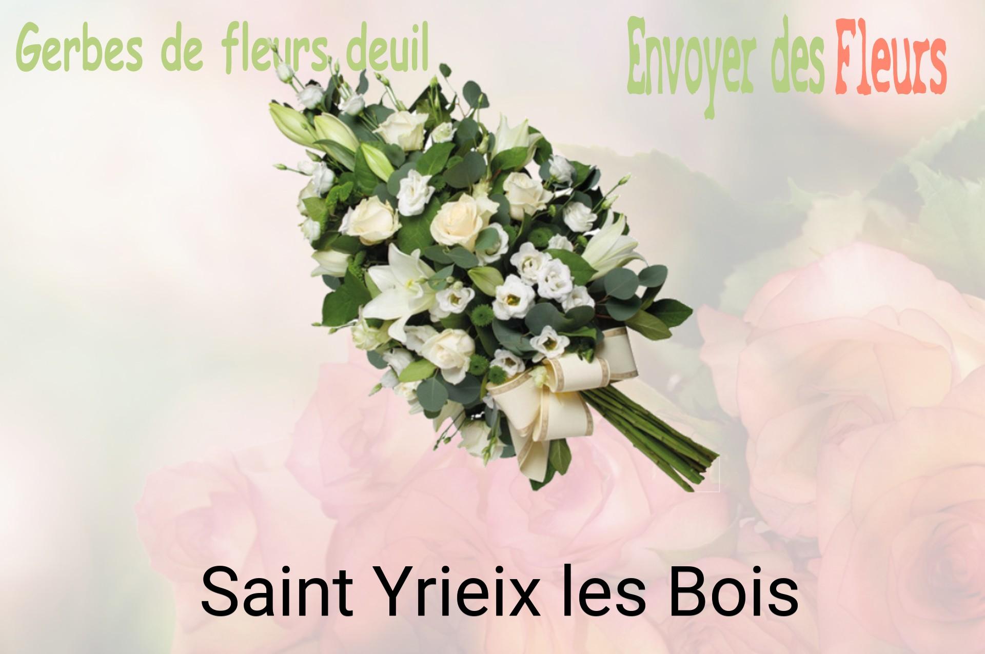 Gerbe de fleurs de deuil livrée à Saint-Yrieix-les-Bois